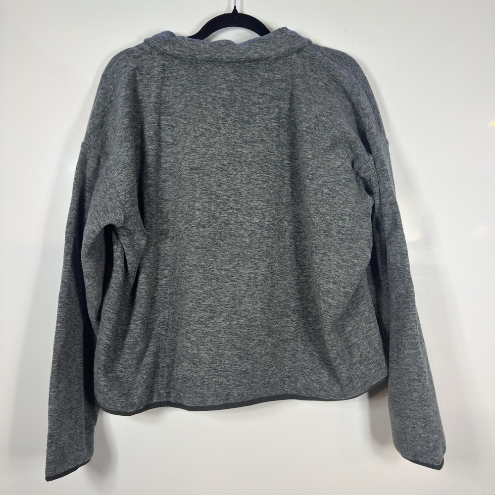 Eddie Bauer Quest 2.0 1/4 Zip Fleece Pullover Womens XL Heather Grey Charcoal - Picture 7 of 7